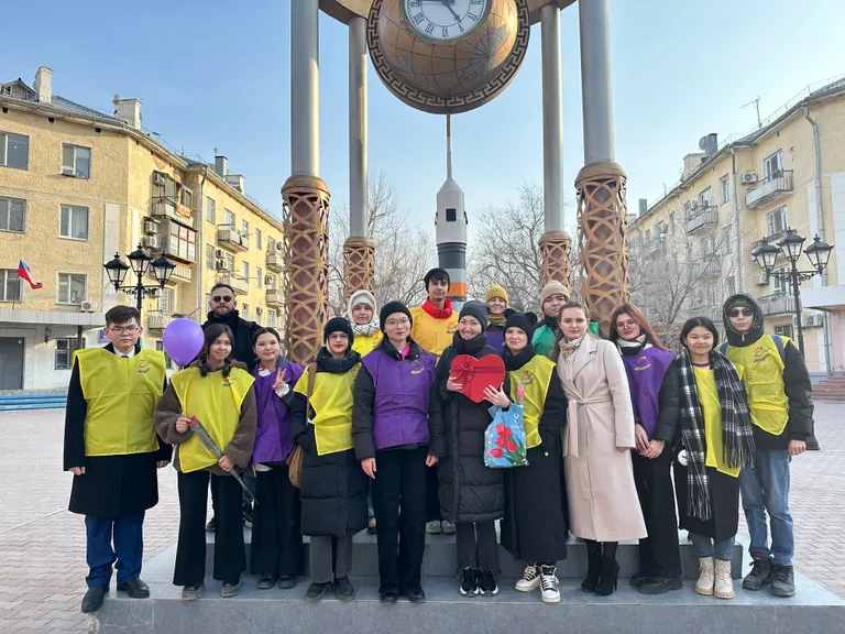 С 5 по 7 марта в городе Байконур прошла серия Акций «Вам, любимые» приуроченная к 8 Марта Международному женскому дню.