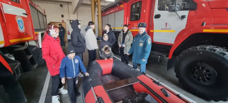 🚒Активисты молодежного центра в пожарной части! 🚒🔥